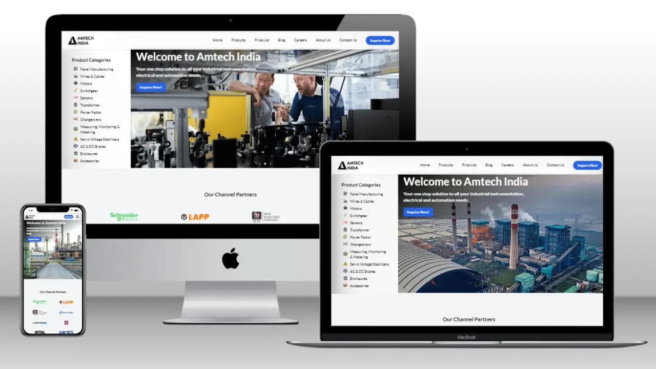 Amtech India mockup image