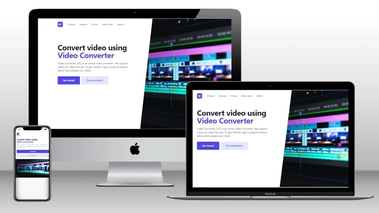 Video converter mockup image